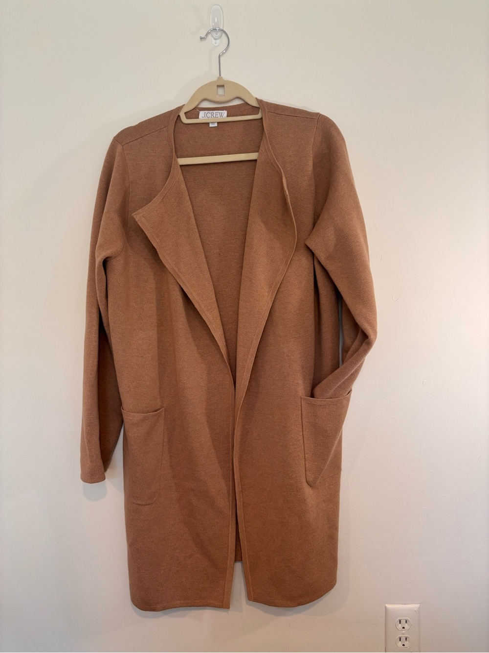 J.Crew Juliette Collarless Sweater Blazer Heather Khaki M